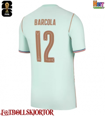 Frankrike Bradley Barcola #12 Bortatröja VM 2026 Kortärmad